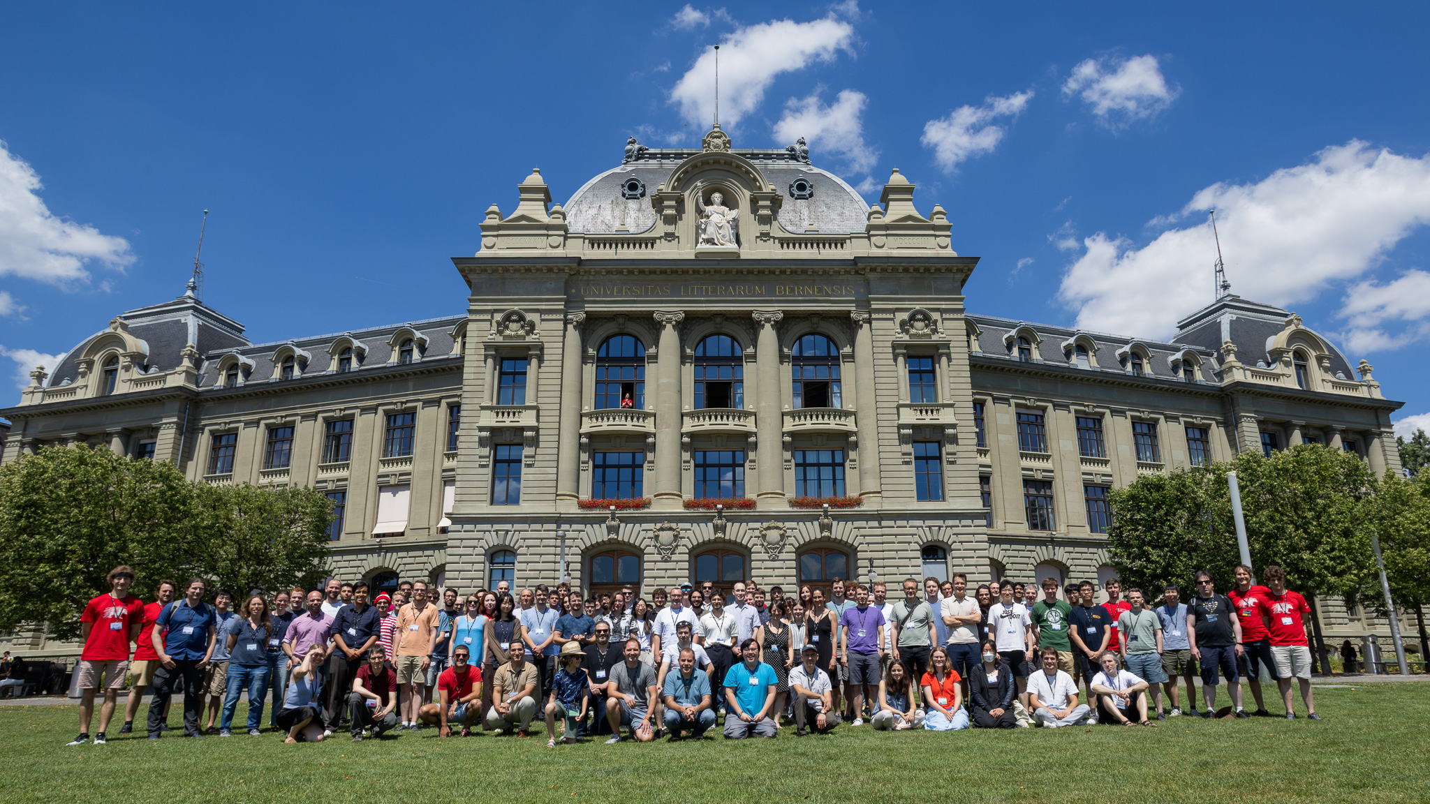 SGP 2026 group photo in front of UniBE main building